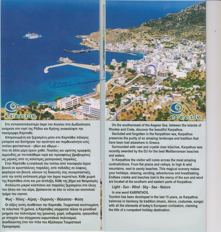 Oceanis Hotel Kárpathos Eksteriør billede